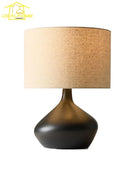 Axyaa Resin LED Table Lamp: Minimalist Retro Wabi-sabi Design for Living Room and Bedroom
