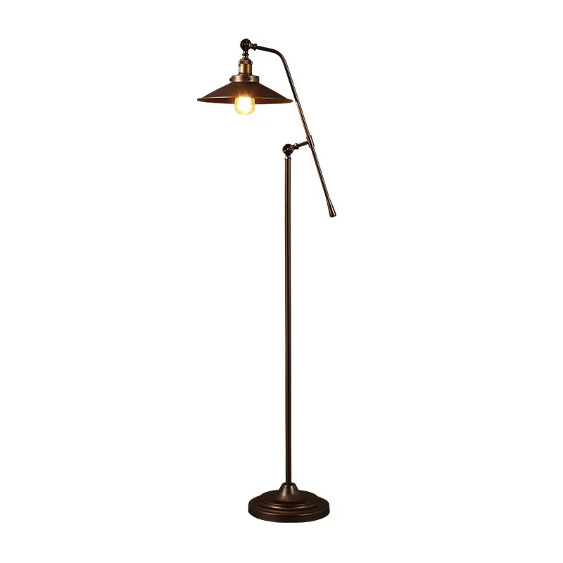 Axyaa Metal Retro Floor Lamp LED Lighting for Modern Living Room Bedroom
