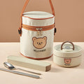 Axyaa Stainless Steel Thermal Lunch Box: Insulated, Leak Proof, Microwave Safe, Portable Bento Box