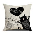 Axyaa Cat Print Cushion Cover for Stylish Home Decor and Comfort