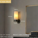 Axyaa Marble Wall Lamp Black Gold E27 Sconce for Living Room Bedroom Lighting