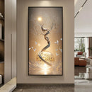 Axyaa Abstract Heavy Texture Painting Wall Lamp for Modern Home Decor