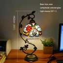 Axyaa Tiffany Table Lamp - Elegant Retro Stained Glass Desk Lamp for Home and Hotel