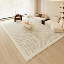 Axyaa French Cream Style Carpet: High-End Thickened Living Room Rug with Anti-Slip & Anti-Fouling properties