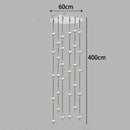 Axyaa LED Staircase Chandeliers: Modern Home Pendant Light Lamps for Living Room
