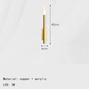 Axyaa Gold Black Copper Wall Light 4000K Art Deco Sconce Brass White Acrylic