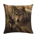 Axyaa Printed Linen Pillowcase for Home Sofa Car Decor 45*45cm