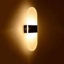 Axyaa Acrylic LED Wall Lamp - Modern Simple Design, Creative Rectangular Ellipse Shape