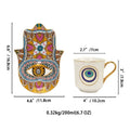 Axyaa Nordic Ceramic Espresso Cup and Saucer Set - 200ML