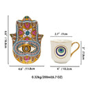 Axyaa Nordic Ceramic Espresso Cup and Saucer Set - 200ML