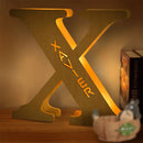 Axyaa Personalized Engraved Name LED Night Light for Couples Baby Kid Room