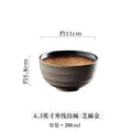 Axyaa Japanese Style Rice Bowl Set of 4 White Ceramic Salad Soup Seasoning Breakfast