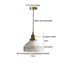 Axyaa Glass Copper Iron LED Pendant Chandelier