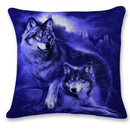 Axyaa Wolf Moon Soft Polyester Pillowcase - Home Car Sofa Cushion