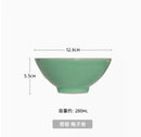 Axyaa 5-inch Ceramic Bowl - Vintage Aesthetic, Ice Cracks Design