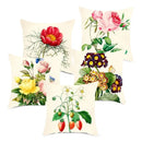 Axyaa Pink & White Flower Pattern Pillow Cover 45*45cm
