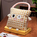 Axyaa Cartoon Lamb Fleece 3-in-One Pillow Blanket Hand Warm Hand Pillow Blanket