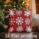 Axyaa Nutcracker Snowflake Pillows - Rectangular Cushion for Sofa Bedroom Car