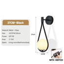 Axyaa Bedside Bedroom Wall Sconce Metal Light Fixture Switch Included