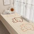 Axyaa Cartoon Printed Short Plush Carpet, Anti-Slip Strip Shape Rug for Bedroom