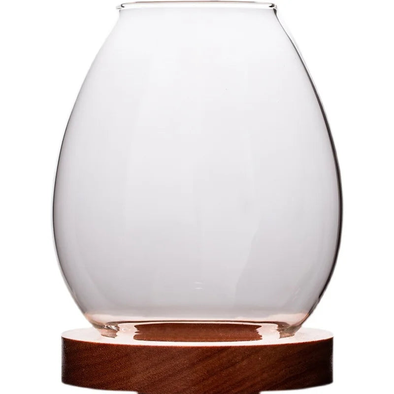 Axya Glass Candle Holder: Chinese Style Zen Decor for Romantic Dinner & Home Décor