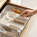 Axyaa Expandable Cutlery Tray Kitchen Drawer Organizer Forks Spoons Knives Holder