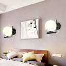 Axyaa Modern Glass Wall Sconce, LED Wall Lamp for Bedside, Hallway, Living Room