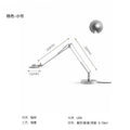 Axyaa Industrial Black/Chrome Adjustable Desk LED Light for Bedroom, Studio, and Bar