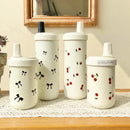 Axyaa Kawaii Cherry Thermos Cup 500/850ml Tumbler Stainless Steel Cute Boba Water Bottle