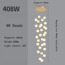 Axyaa Modern LED Stairs Chandelier for Dining Room Living Room Decor Lighting
