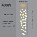 Axyaa LED Stairs Ceiling Chandeliers - Decorative Pendant Light for Modern Living and Dining Room