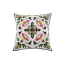 Axyaa Retro Embroidered Square Sofa Pillows for American Rustic Style Décor