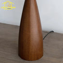 Axyaa Solid Wood LED Table Lamp with Rattan Lampshade for Cozy Spaces