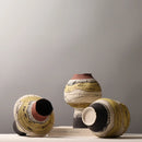 Axyaa Geometric Ceramic Vase | Colorful Graffiti Porcelain Flower Pot