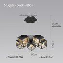 Axyaa Modern Gypsophila Ceiling Chandelier, Elegant Pendant Light for Bedroom, Living, Dining Room