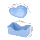 Axyaa Heart-Shaped Snack Plate Set of 6