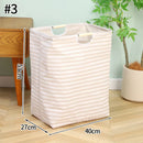 Axyaa Waterproof Laundry Basket Cotton Linen Organizer Foldable Hamper