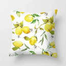Lemon Pattern Summer Cushion Cover for Sofa Decor by Axyaa