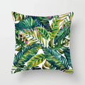Axyaa Tropical Leaf Cactus Monstera Cushion Cover 45*45cm - Decorative Pillowcase