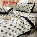 Axyaa Washed Cotton Air Conditioner Quilt Set - Summer Cool, Double Size, Machine Washable
