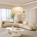 Axyaa Fairy Feather Pendant LED Chandelier for Bedroom Study Room
