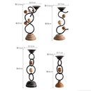 Wrought Iron Candle Holder for Home Decor by Axyaa - Rustic Style Ornament