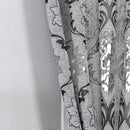Axyaa Grey Jacquard Curtain - Retro Style Translucent Window Drapes
