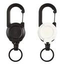 Axyaa Heavy Duty ID Reel Carabiner Keychain - Holds Multiple Tools
