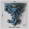 Axyaa Music Angel Resin Vase Wall Sticker Ornaments for Home Livingroom Wall Decoration