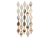 Axyaa Gold Mirrored Wall Decor Set: 5 Long Skinny Mirrors, Living Room Decor