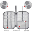 Axyaa Travel Electronics Organizer Bag - Cable Storage Holder and Accessory Case
