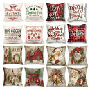 Axyaa Christmas Cushion Cover Set - Merry Christmas Decorations Pillowcase