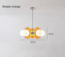Axyaa Retro Chandelier: Bauhaus Interior Lighting for Living Room, Dining Room, Study