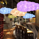 Axyaa White Cotton Cloud Chandelier Ceiling Lampshade for Living Room Lighting